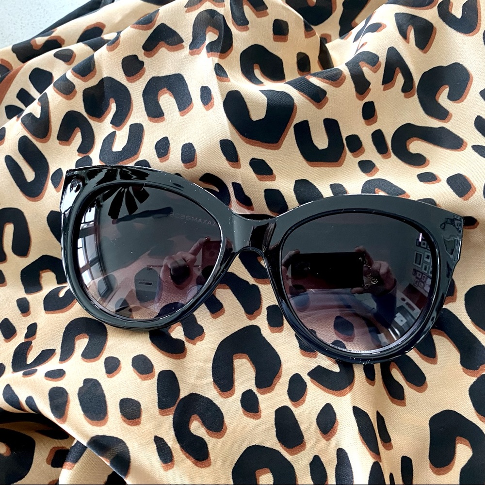 BCBG “Karina” Black Cat Eye Sunglasses